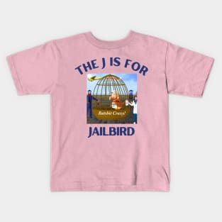 Donald J Trump Jailbird Batshit Crazy Kids T-Shirt